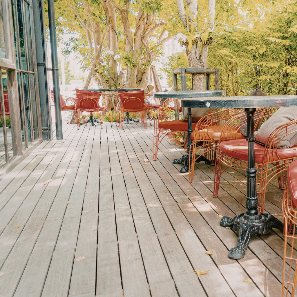 New Decked Patios in Denbigh