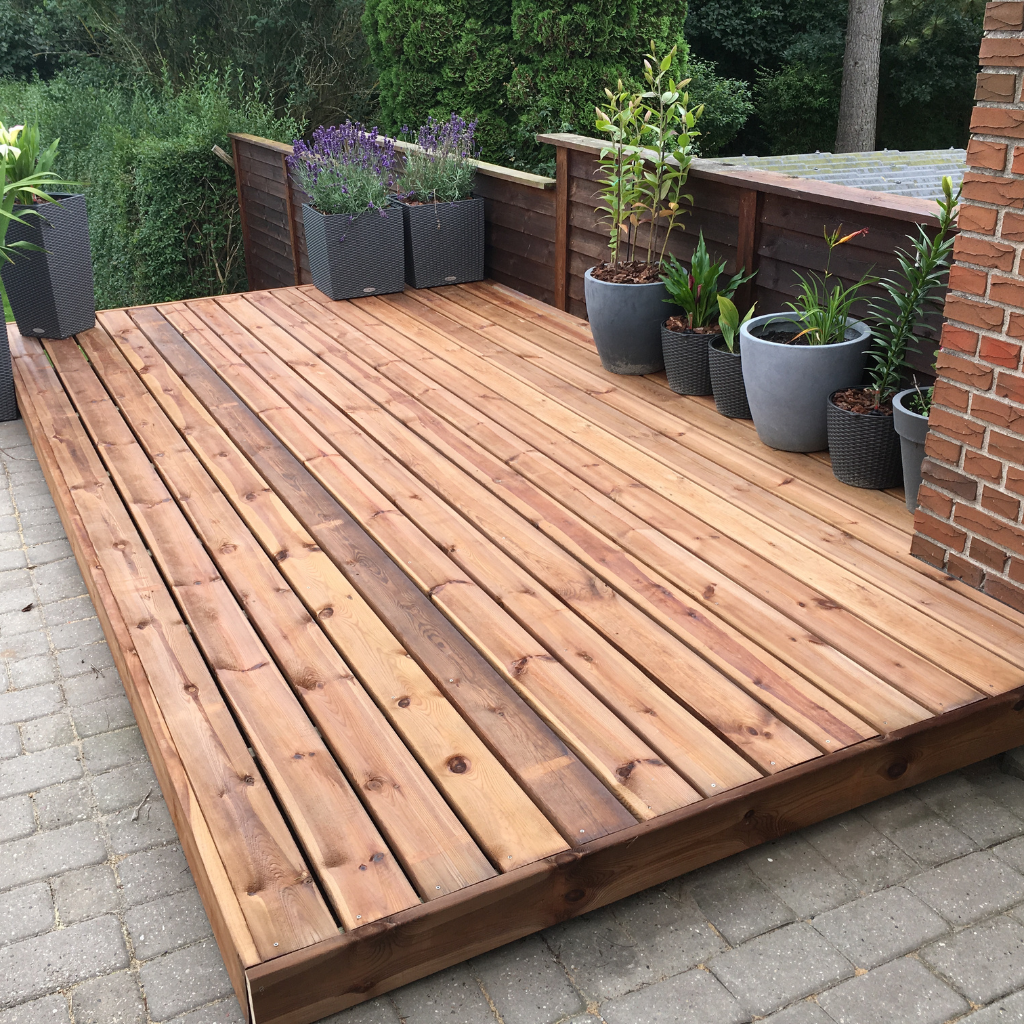 Patio Decking in Denbigh